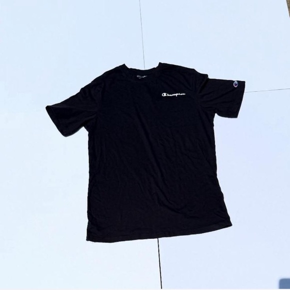 Classic Black Champion T-Shirt - Comfortable and Stylish - Picture 1 of 3